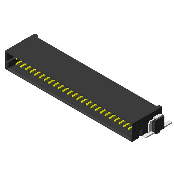 High Speed Board to Board Connectors 1.27mm Male SMT R/A Type H=8.2